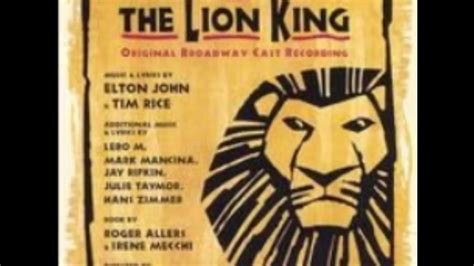 The Lion King Broadway Musical The Sun Will Rise And Circle Of Life