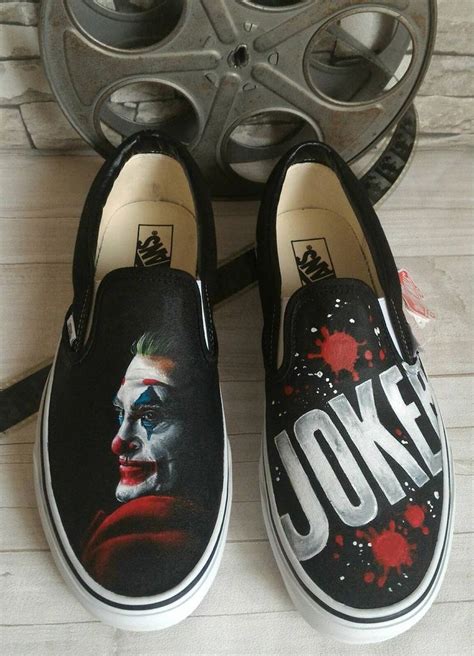 Joker Shoesthe Joker Moviedc Universe Dc Villain Hand Etsy Custom