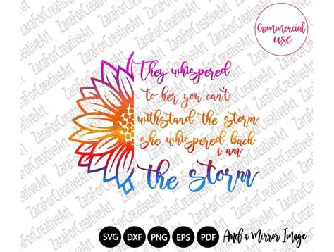 They Whispered to Her You Cannot Withstand the Storm She | Etsy | Storm