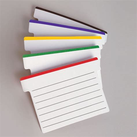 Lined Color Tipped T Cards For Managing To Do Lists Ultimate Office