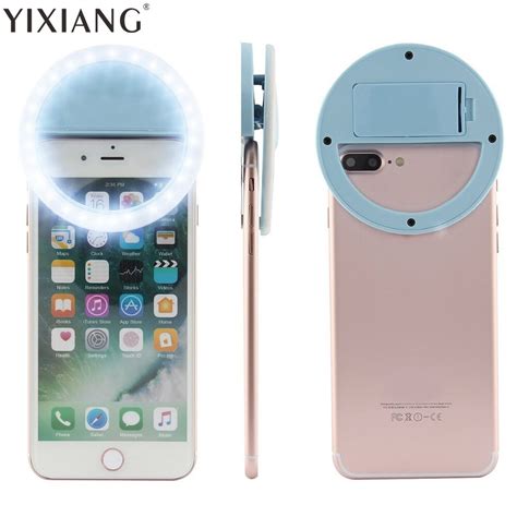 Yixiang Mini Clip On Mobiele Telefoon Selfie Ring Selfie Led Licht Lamp