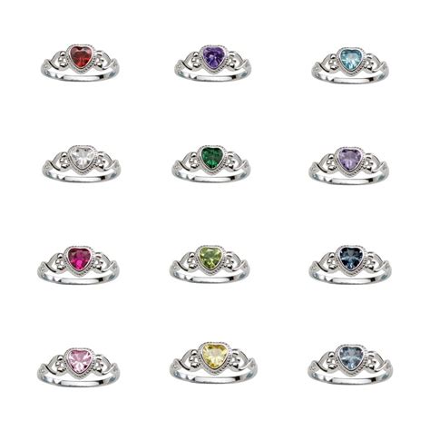 Sterling Silver Birthstone Ring Beyond The Rainbow