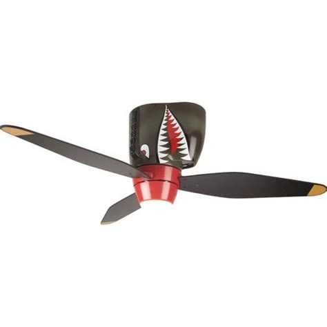 Warplanes Ceiling Fan Collection 48 Tiger Shark Ceiling Fan With