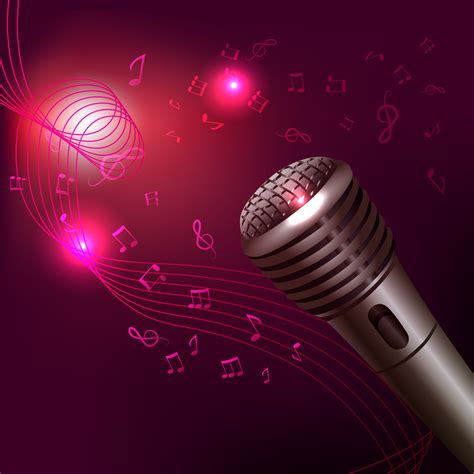 Music Background With Microphone 435493 Vector Art At Vecteezy