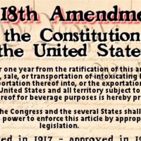 18h 10min Jan 6 1919 Y Ratification Of The 18th Amendment Timeline