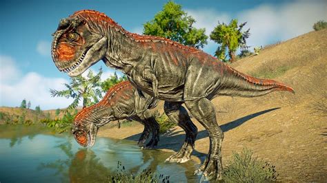 Demon Carnotaurus Hunting Maiasaura Herd In Desert Jurassic World Evolution 2 Youtube