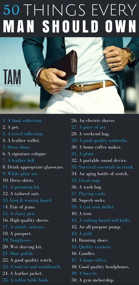 50 things every man should own click here for products style and fashion items for men as