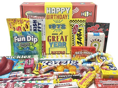 Buy Retro Candy Yum ~ 1972 50th Birthday T Box Of Nostalgic Retro