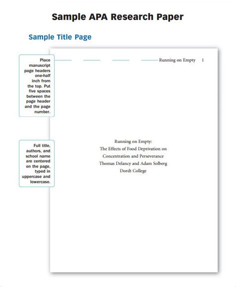 These guidelines are documented in the publication manual of the american psychological association and are used by students and professionals in a variety of disciplines, including business, economics, nursing, and, of. FREE 8+ Sample Research Paper Outline Templates in PDF | Apa research paper, Research paper ...