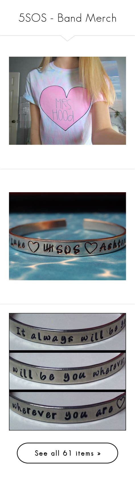 5sos Band Merch By Indigob Liked On Polyvore Featuring Jewelry