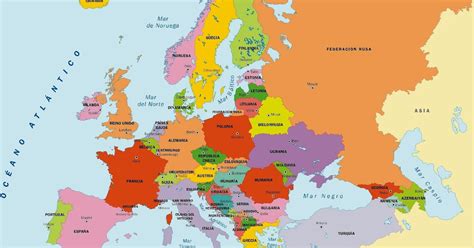 Mapa Con Los Paises Y Capitales De Europa Actualizado Mapa De Sexiz Pix