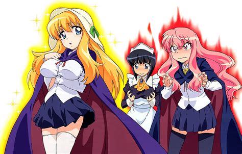 Jealous Louise Red Zero No Tsukaima Anime Louise Yellow Hd Wallpaper Peakpx