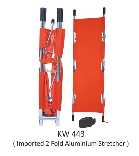 Folding 2 Fold Aluminum Stretcher Available Size 6 Feet Length At