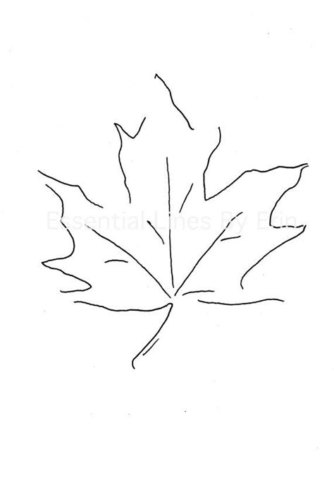 Maple Leaf Original Design By Essentiallinesbyerin On Etsy 20
