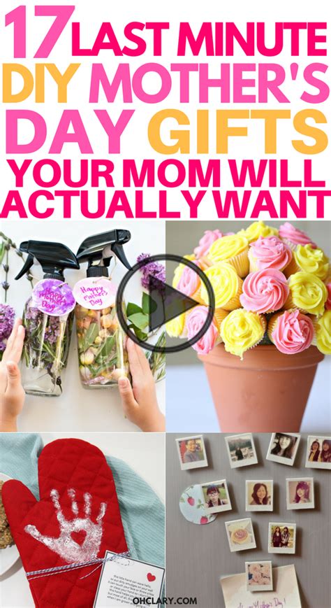 Homemade last minute diy mother's day gifts. 17 DIY Mother's Day Crafts - Easy Handmade Mother's Day ...