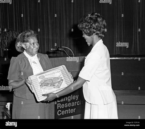 Federal Women's Program with Mary Jackson giving out awards. In 1958