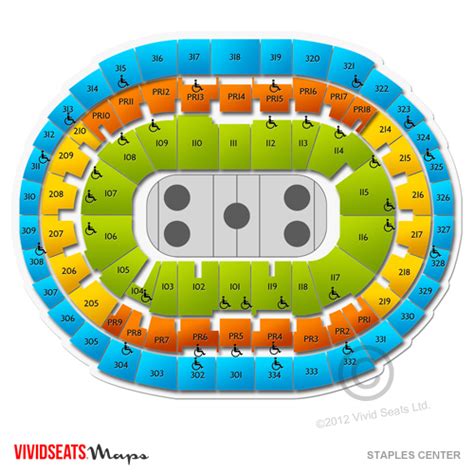 Premier sections begin with section 1 located in the corner of the stadium and continue along the width of the arena. staple center virtual seating chart