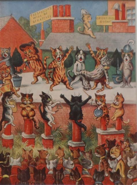 Antique Louis Wain Cat Print 1912 Cats Grand Opera On Etsy