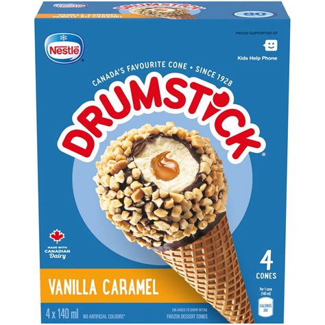 Nestle Drumstick Vanilla Caramel Frozen Dessert Cones Walmart Canada