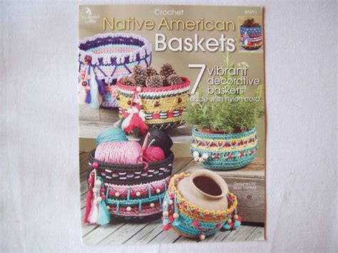 Crochet Native American Baskets Pattern Book Annies Etsy Native
