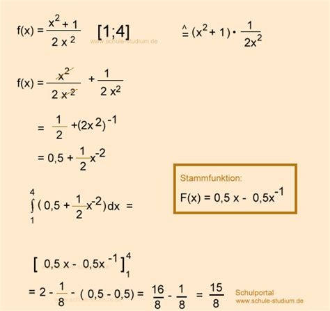 F ( x) = mx + b mit m = steigung; Integralrechnung Oberstufe - Aufgaben mit Musterlösung