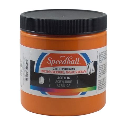 Speedball Inc Speedball Acrylic Screen Printing Ink Orange 8oz