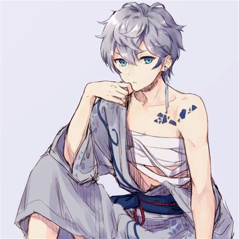 See more ideas about anime, anime guys, anime boy. Image result for Anime boy white hair blue eyes Magic | Anime kimono, Cute anime guys, Hot anime boy