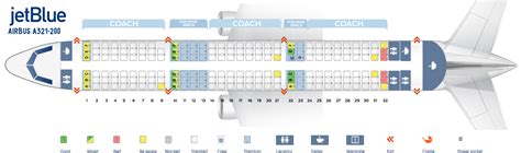 Seat Map Airbus A321 200 Jetblue Best Seats In Plane