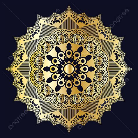 Free Download Vector Hd Images Golden Color Mandala Design Free
