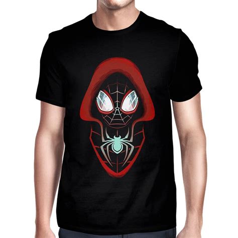 Spider Man Miles Morales T Shirt 100 Cotton Mens And Etsy