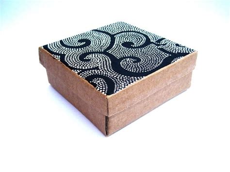 Items Similar To Cardboard Box Recycled Painted With Dots Upcycled