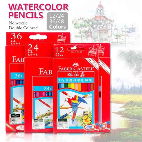 Faber Castell 12pcs 3 Colors Non Toxic Lapis De Cor Profissional
