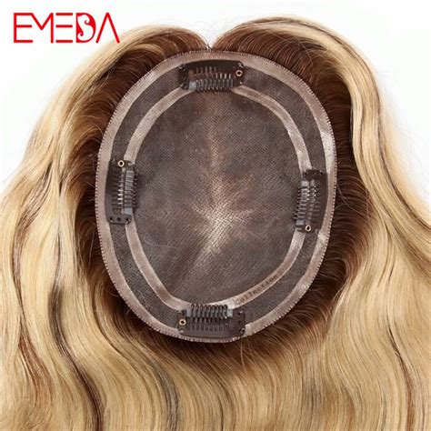 Customized Hair Toppers For Womens Different Women Hair Pieces Toupees Closure Yj307 Emeda Hair