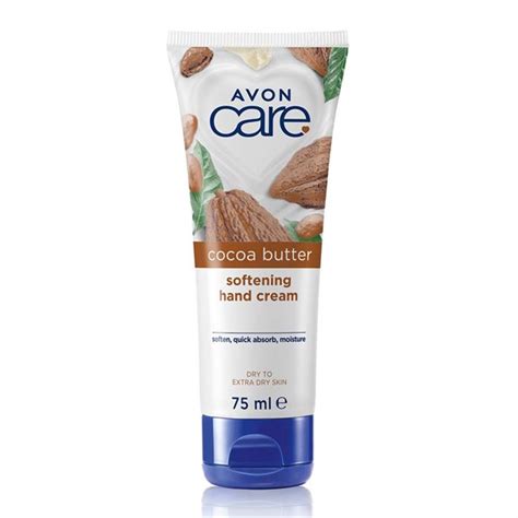 avon care cocoa butter softening hand cream 75ml the cosmetics fairy