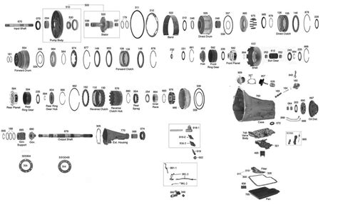 C6 Transmission Exploded View