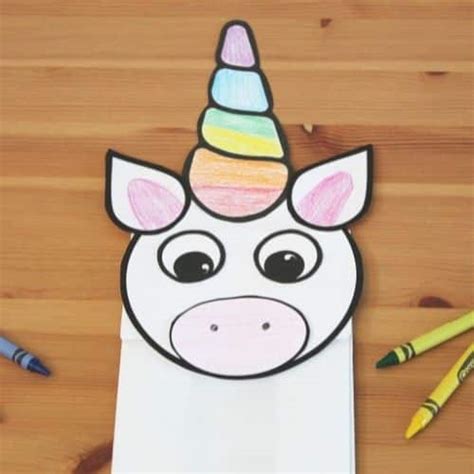 How To Make A Unicorn Paper Bag Puppet With Free Template