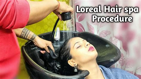 hair spa loreal hair spa procedure at parlour step by step rohit haircut tutorial youtube