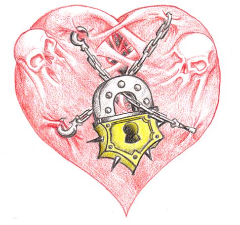 Lock Heart Tattoos
