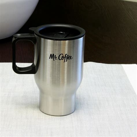Mr Coffee Expressway 15 Oz Stainless Steel Double Wall Travel Mug