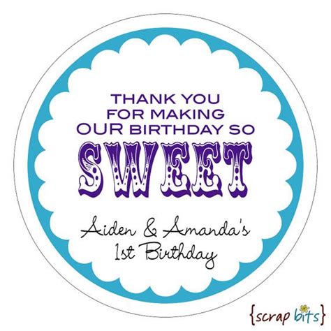 Thank You For Making My Birthday So Sweet Sweet Birthday Etsy