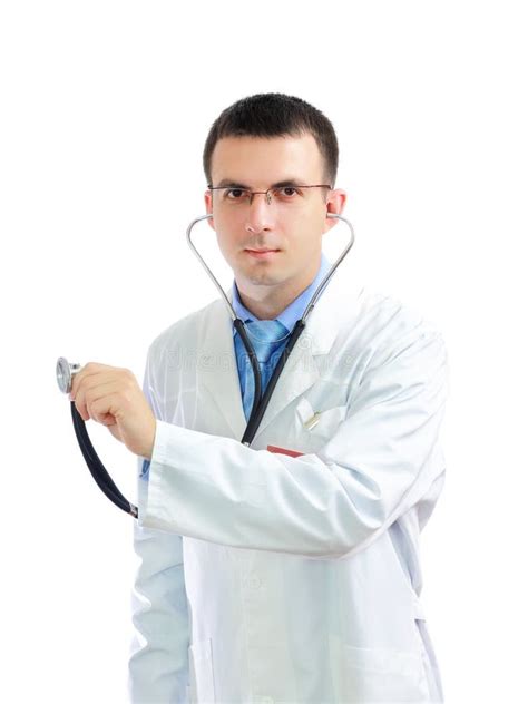 Medical Doctor Stethoscope S Listen Stock Photo Image Of Isolated