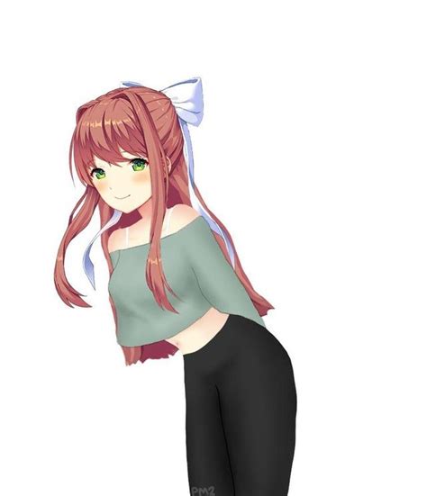 another version of monika s casual clothes ddlc literature club people videos casual outfits