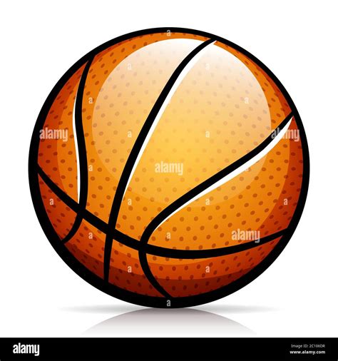 Vector Illustration Of Basketball Ball Isolated Design Stock Vector