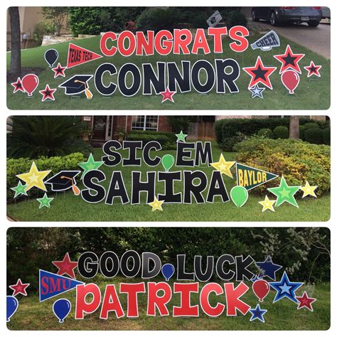 Class Of 2018 Or Congrats And Graduate Name Graduation Signs