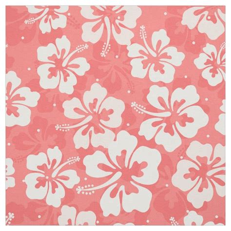Pink Hibiscus Flowers Fabric