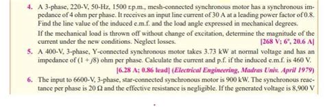 solved line calculate the motor current and its power
