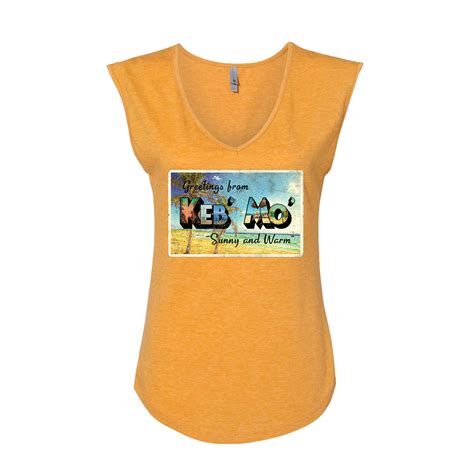 Sunny And Warm Ladies Sleeveless Tee Shop The Keb Mo Official Store