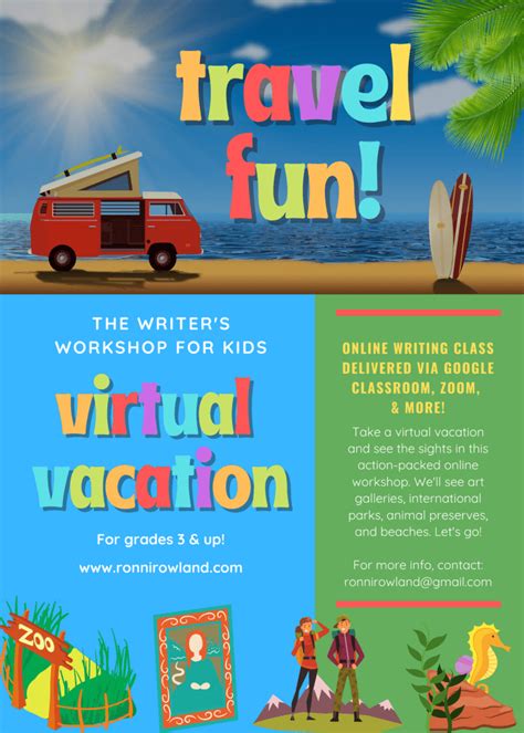 Virtual Vacation The Writers Workshop For Kids