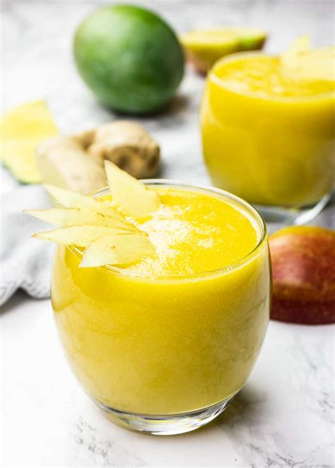 Easy Mango Smoothie With Ginger The Anti Cancer Kitchen