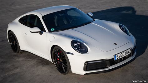 2020 Porsche 911 4s Color Carrara White Metallic Front Three